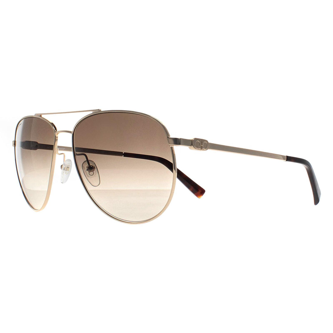 Salvatore Ferragamo Sunglasses SF157S 717 Gold Gray Gradient