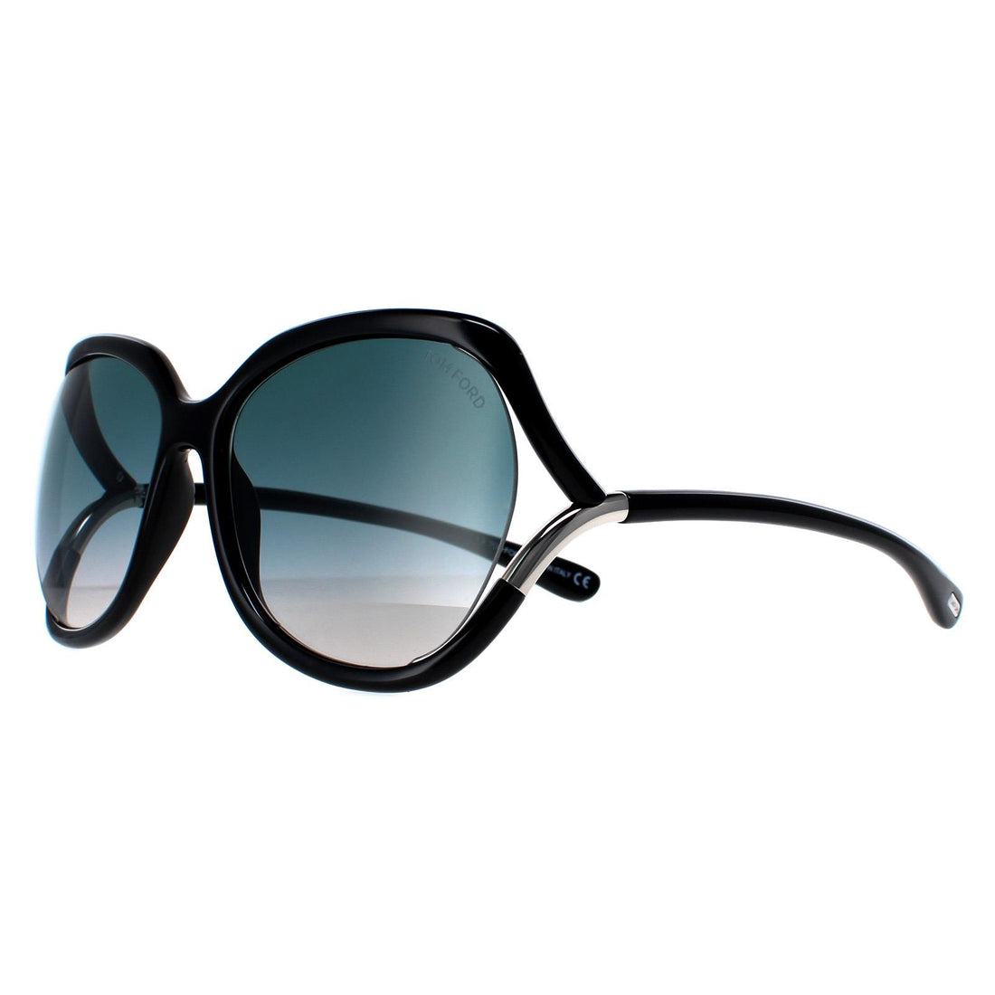 Tom Ford Sunglasses 0578 Anouk 01B Shiny Black Smoke Grey Gradient