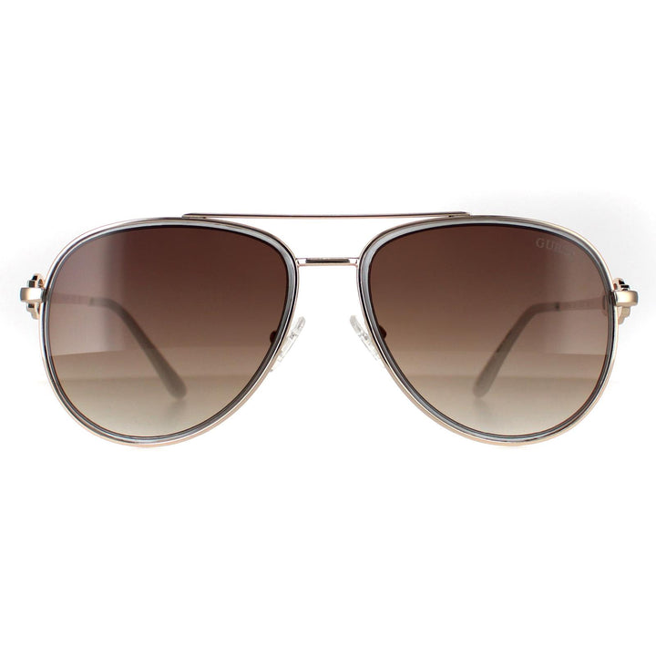 Guess Sunglasses GF0344 32F Gold Brown Gradient
