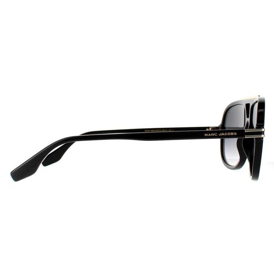 Marc Jacobs Sunglasses MARC 468/S 807 FQ Black Gold Grey Gradient Mirror