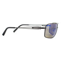 Serengeti Sunglasses Dante 8458 Shiny Black Pearl Mineral Polarized 555nm Blue