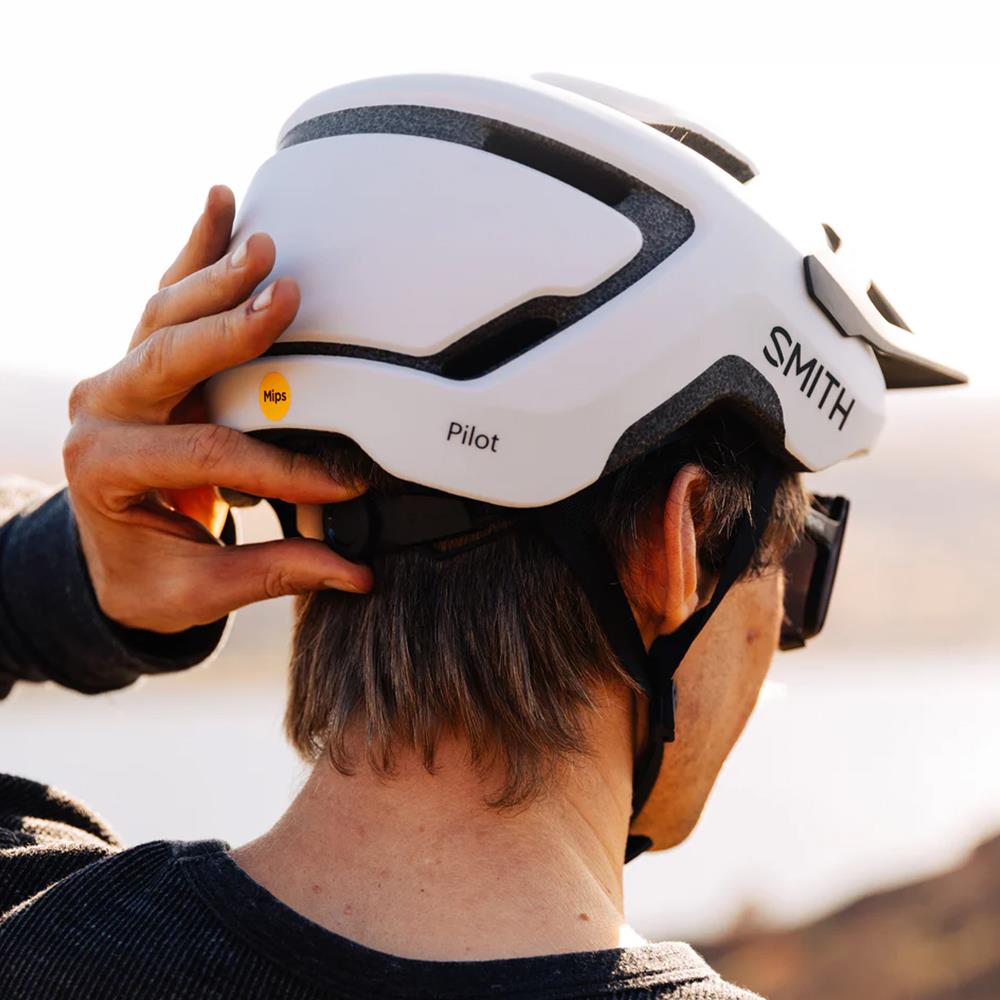 Smith White Unisex Pilot Mips MTB Bike Helmet - Large