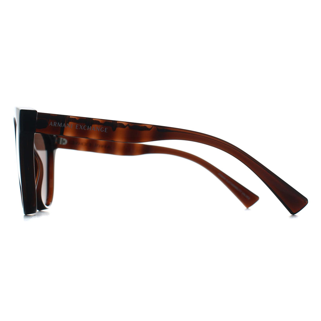 Armani Exchange Sunglasses AX4148SU 835773 Shiny Transparent Brown Dark Brown