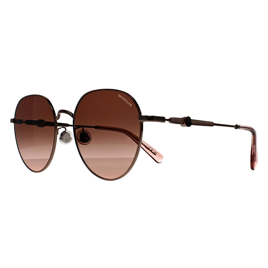 Moncler Sunglasses ML0236-K 34F Shiny Light Bronze Brown  display picture 2