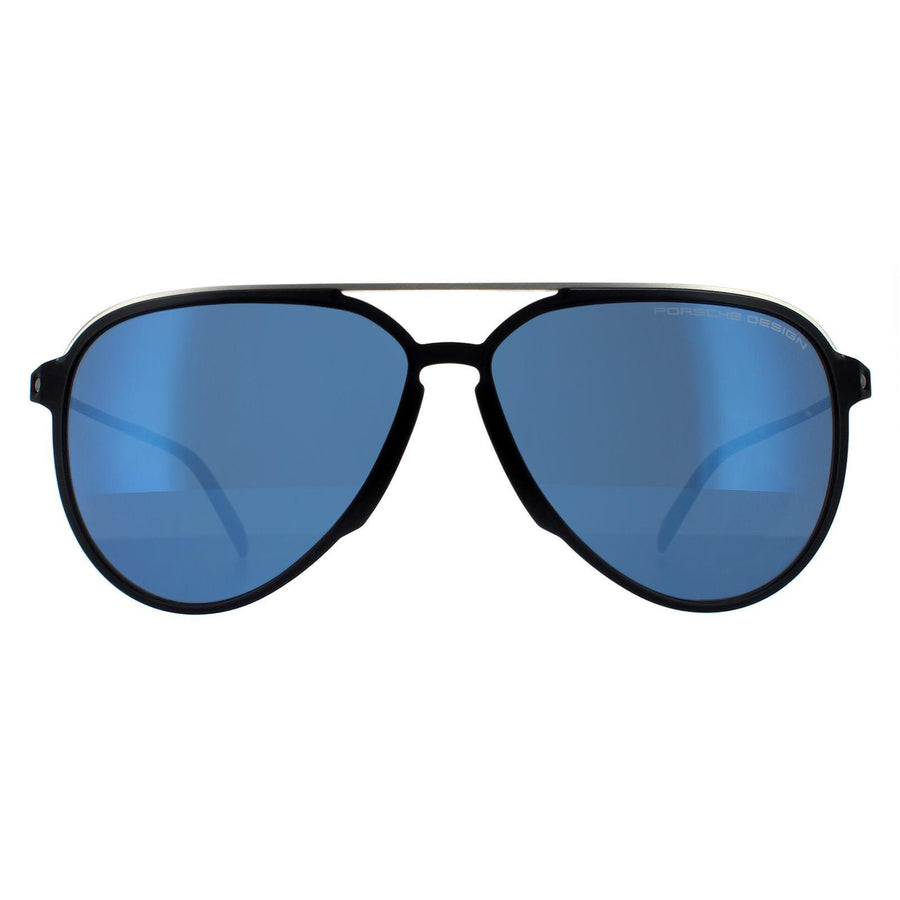 Porsche Design P8912 Sunglasses Dark Grey Palladium Dark Blue Mirror