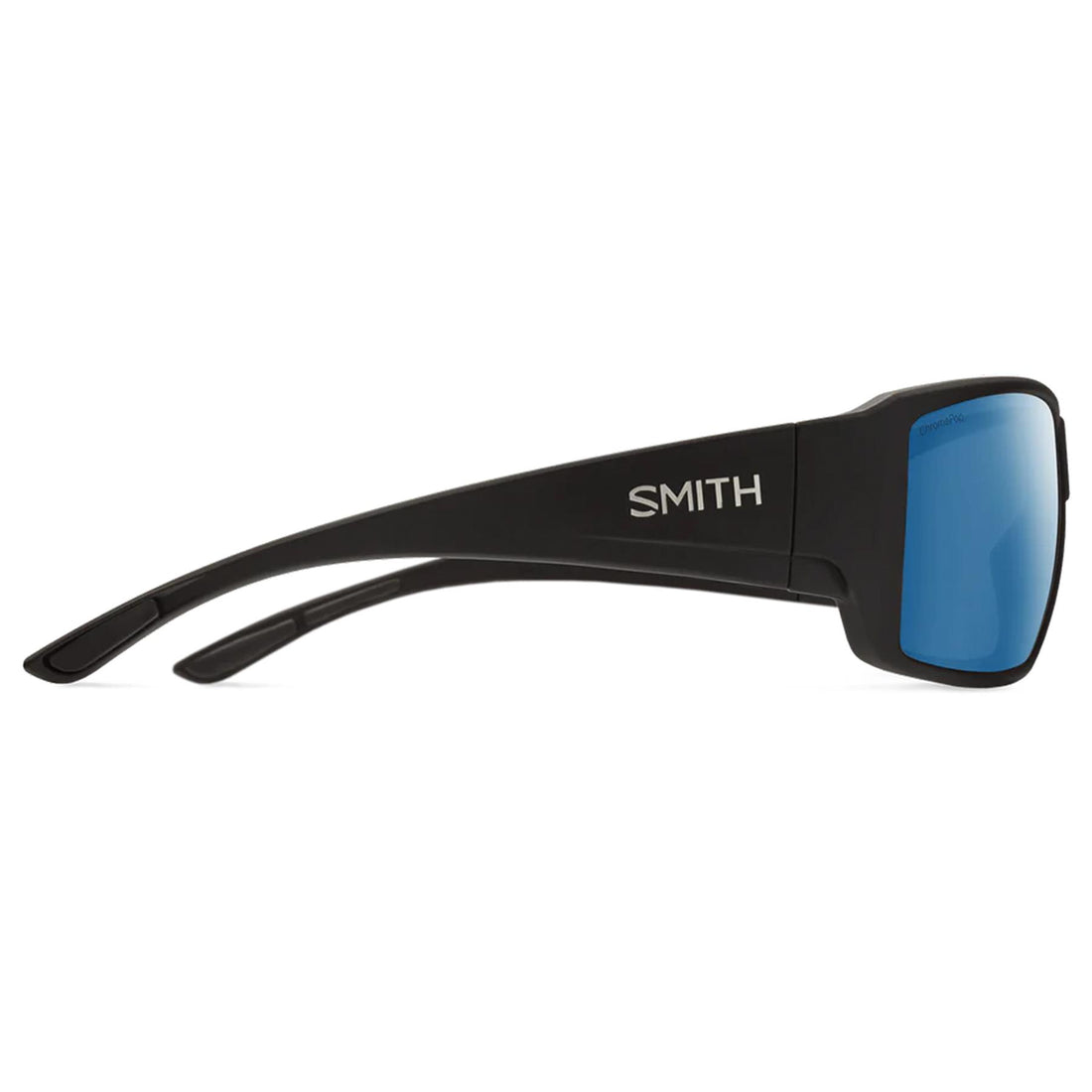 Smith Sunglasses Guides Choice/N 003 QG Matte Black ChromaPop Polarized Blue Mirror