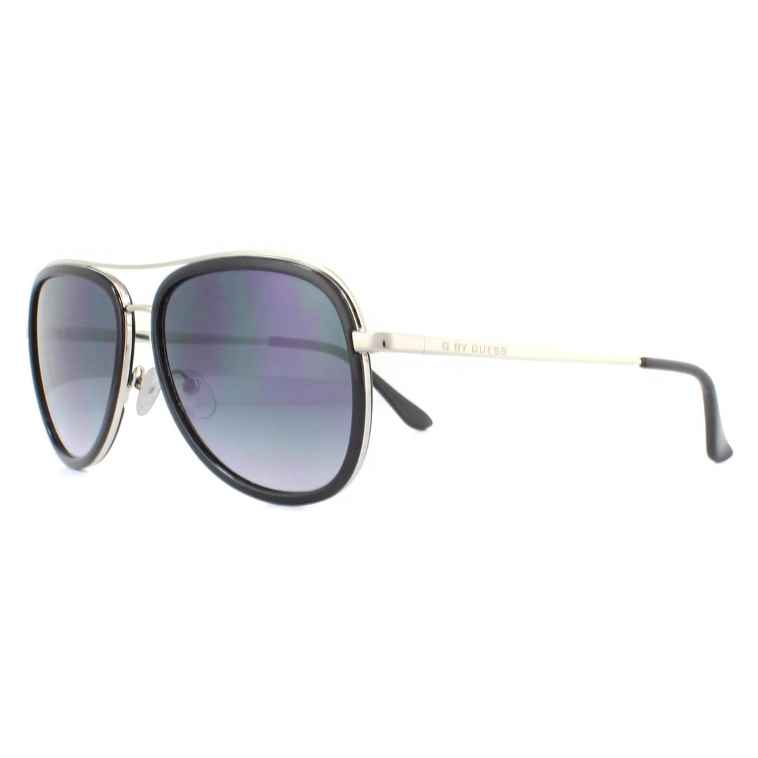 Guess Sunglasses GG1157 06B Shiny Dark Nickeltin Smoke Gradient
