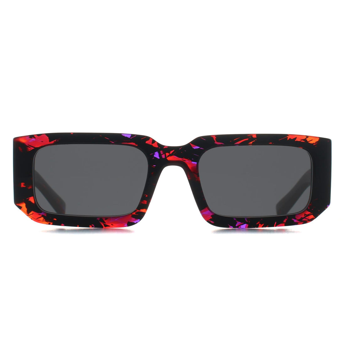 Prada Sunglasses PR06YS 06V5S0 Abstract Orange Dark Grey