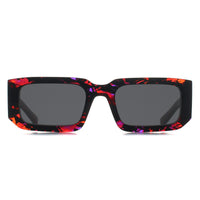 Prada Sunglasses PR06YS 06V5S0 Abstract Orange Dark Grey