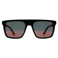 Police Sunglasses SPLF61 Beyond Lite 2 U28R Matte Black Red Mirror
