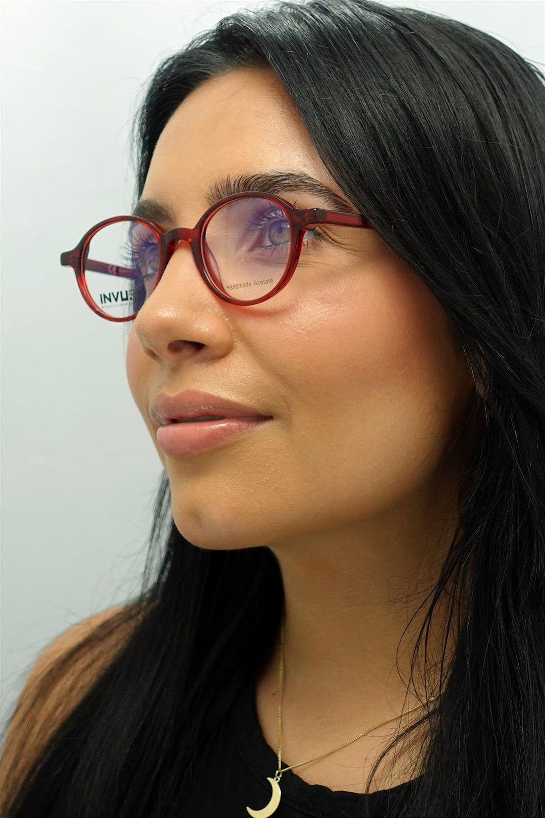 INVU Glasses Frames B4907 C Transparent Burgundy Women