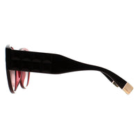Furla Sunglasses SFU784 0AFD Transparent Deep Raspberry Pink Brown Gradient Pink