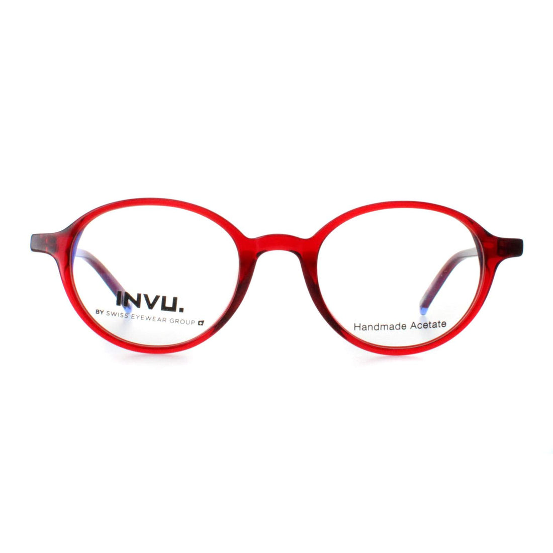 INVU Glasses Frames B4907 C Transparent Burgundy Women