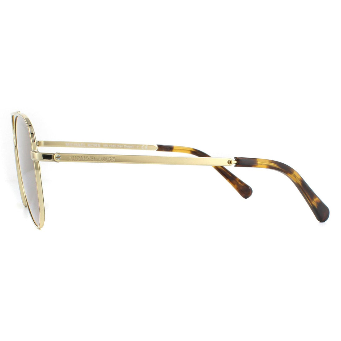 Michael Kors Sunglasses MK1045 10142O Gold Brown Mirror Polarized