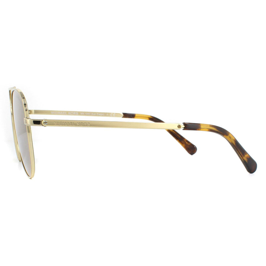 Michael Kors Sunglasses MK1045 10142O Gold Brown Mirror Polarized