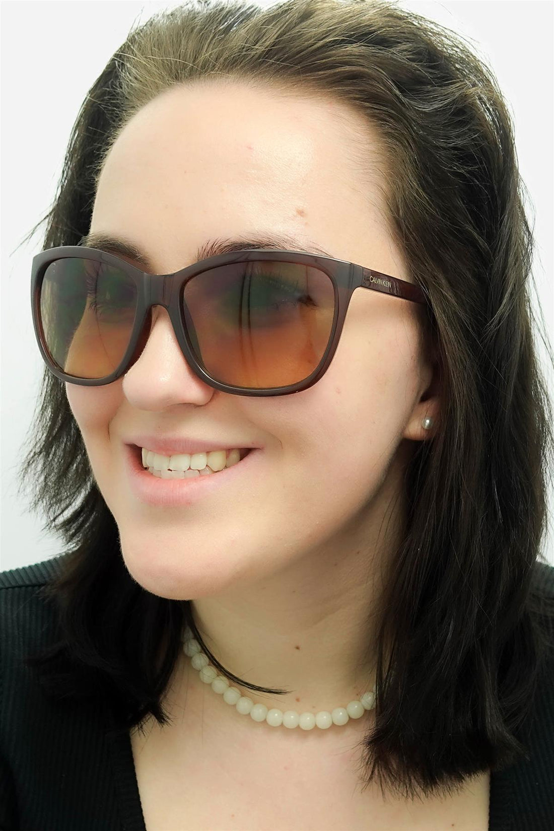 Calvin Klein Sunglasses CK19565S 210 Milky Brown Brown Gradient