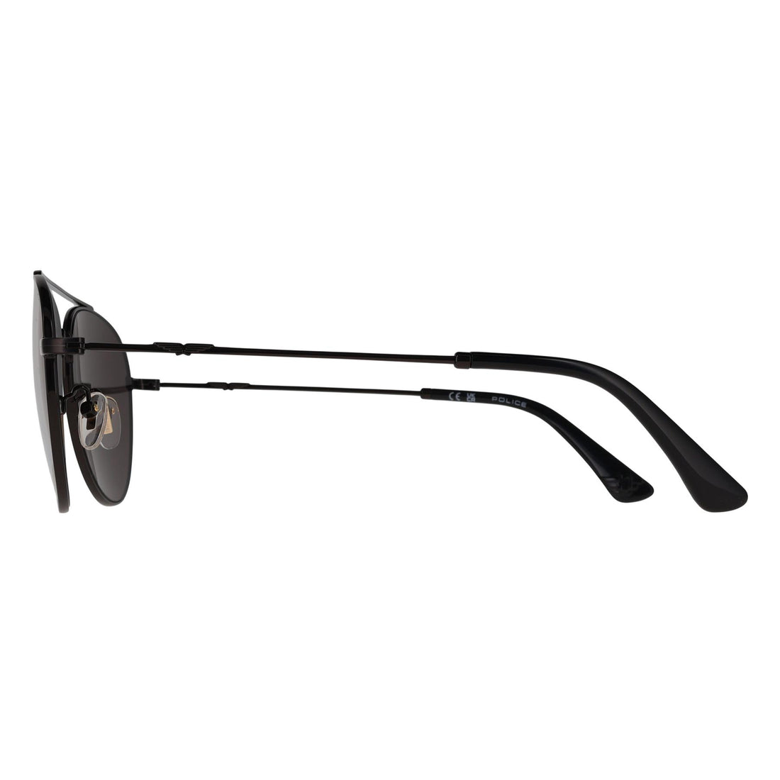 Police Sunglasses SPLP20 Origins Lite 0672 Shiny Black Gold Grey