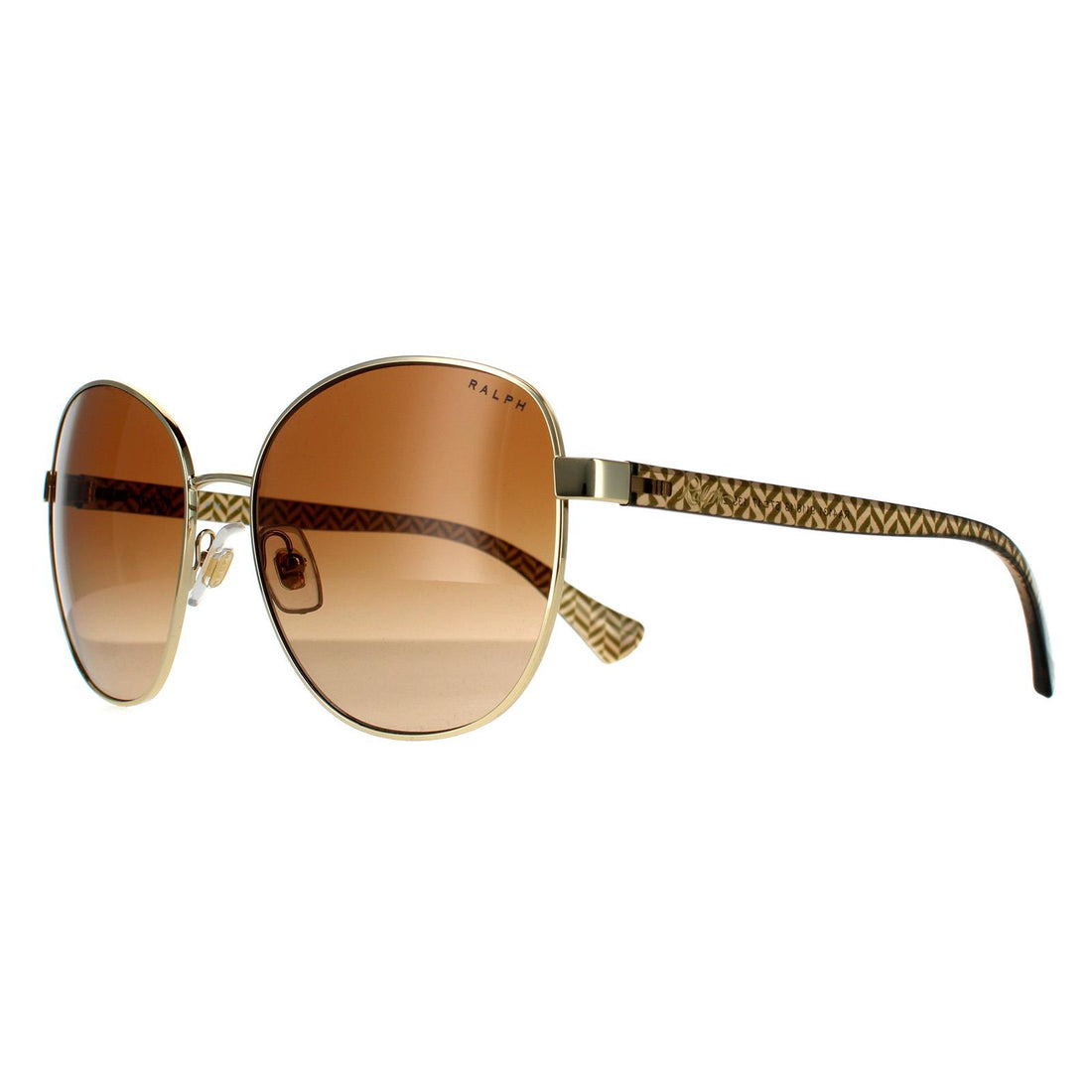 Ralph by Ralph Lauren Sunglasses RA4131 911613 Shiny Pale Gold Brown Gradient