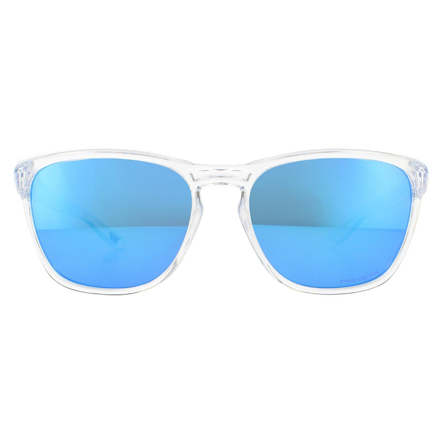 Oakley Manorburn Sunglasses Polished Clear / Prizm Sapphire