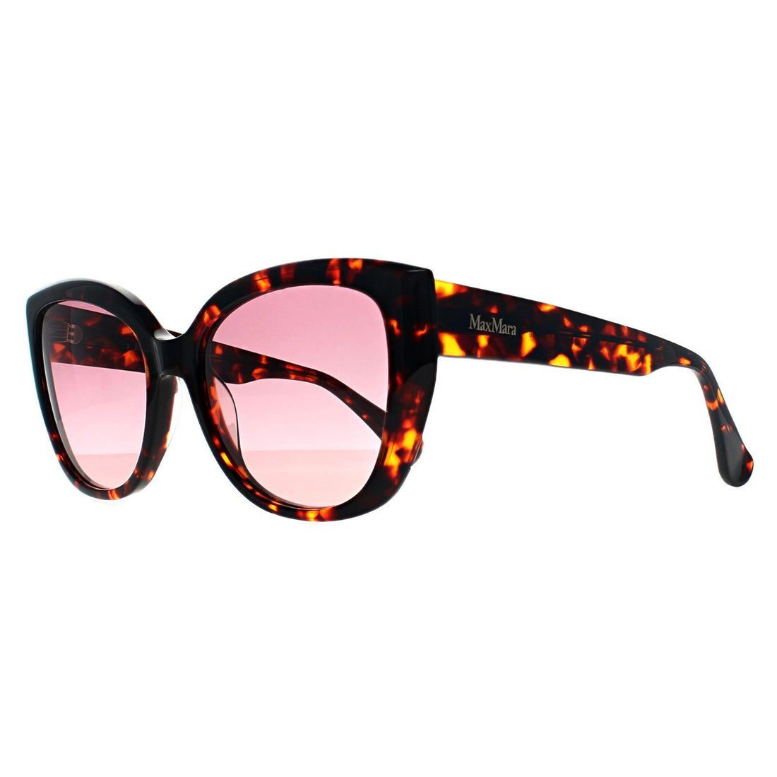 Max Mara Sunglasses MM0040 Logo 11 54T Red Havana Bordeaux Gradient