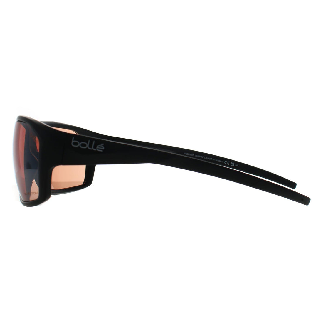 Bolle Sunglasses Fenix BS136007 Matte Black Phantom Brown Gun Photochromic