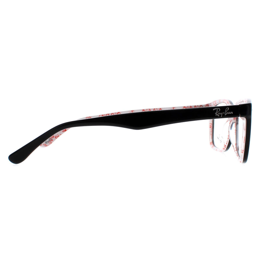 Ray-Ban Glasses Frames 5228 5014 Top Black On Texture White 53mm