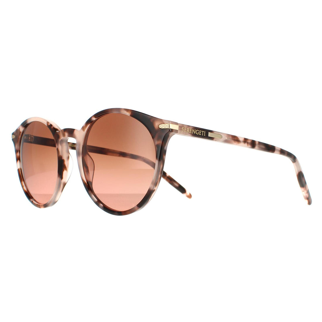 Serengeti Sunglasses Leonora 8839 Shiny Pink Tortoise Mineral Polarized Drivers Gradient