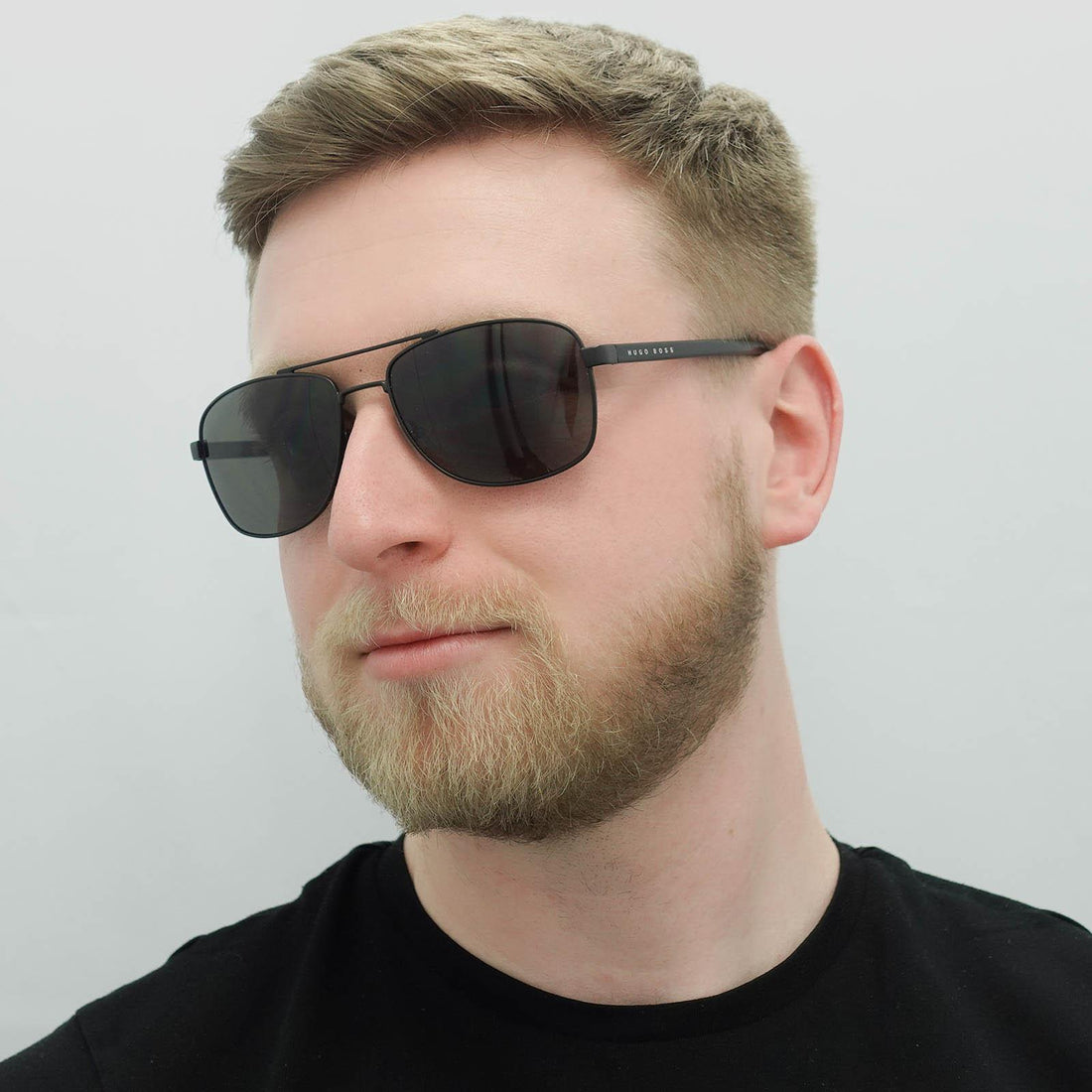 Hugo Boss Sunglasses 0762/S 10G NR Matte Black Grey