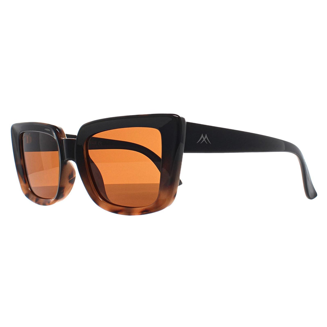 Montana Sunglasses MP193 A Shiny Black Turtle Brown Polarized