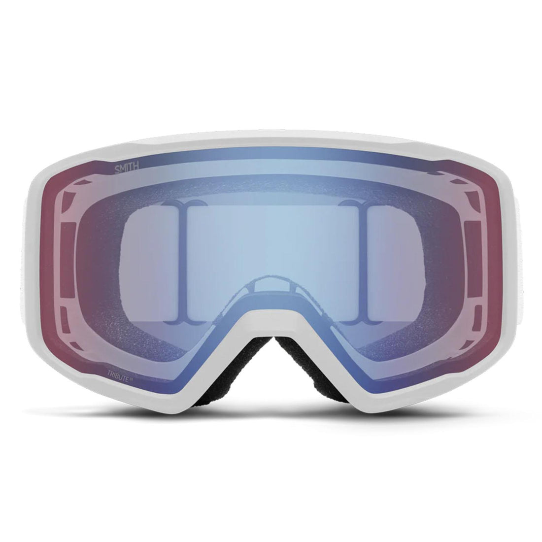 Smith Ski Goggles Tribute 1DG ZF White Blue Sensor Mirror