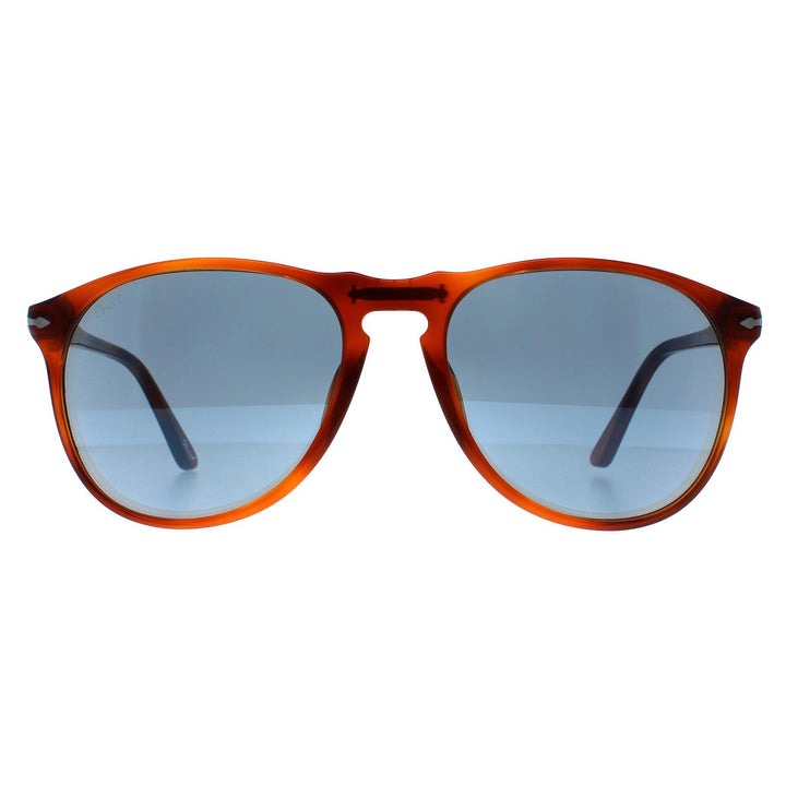 Persol Sunglasses 9649 96/56 Terria di Siena Tortoise Blue