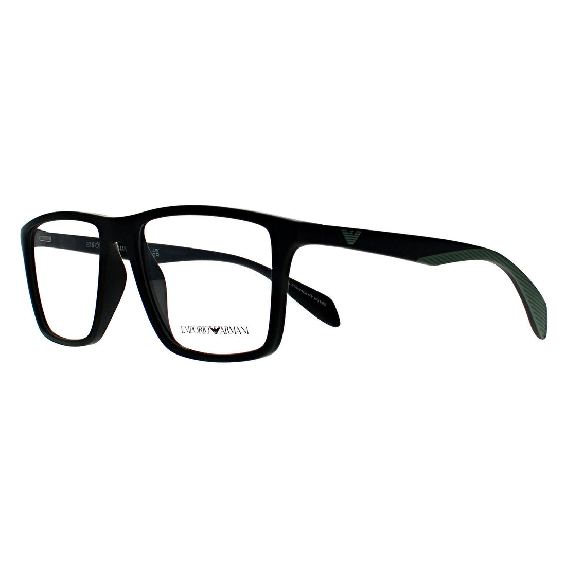 Emporio Armani Glasses Frames EA3230 5001 Matte Black Men