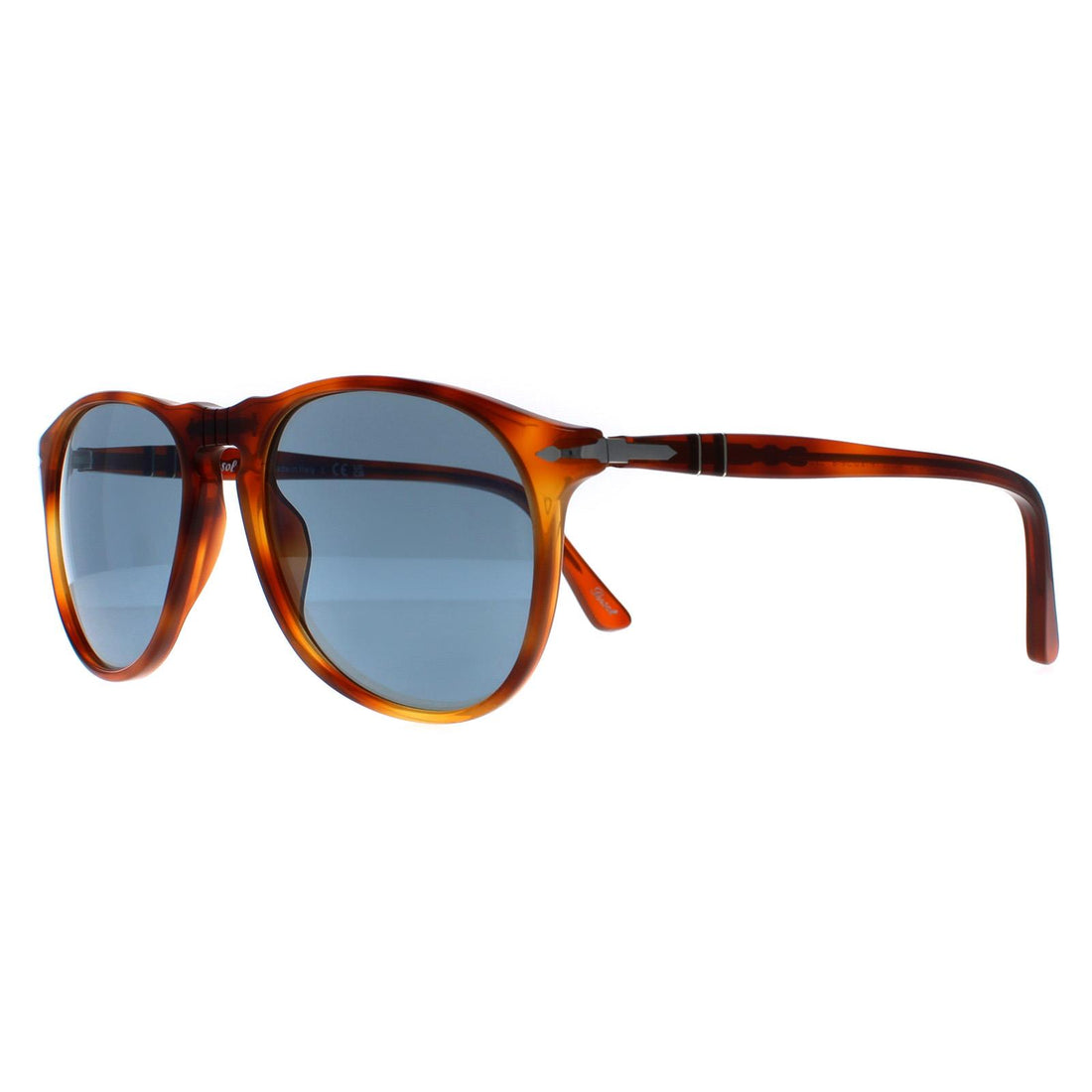Persol Sunglasses 9649 96/56 Terra Di Siena Light Blue