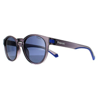 Polaroid Sunglasses PLD 2124/S 09V C3 Transparent Grey Blue Polarized
