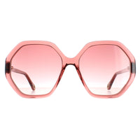 Chloe CH0008S Esther Sunglasses Pink Crystal / Pink Brown Gradient