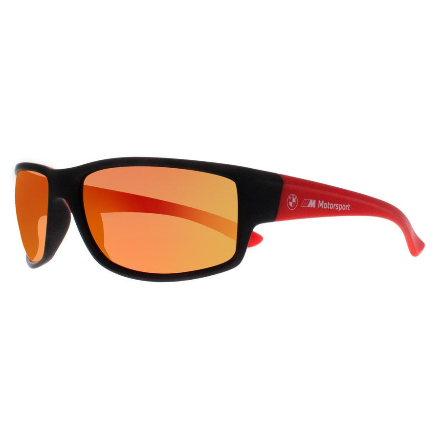 BMW Motorsport Sunglasses BS0033 02U Black Brown Mirror