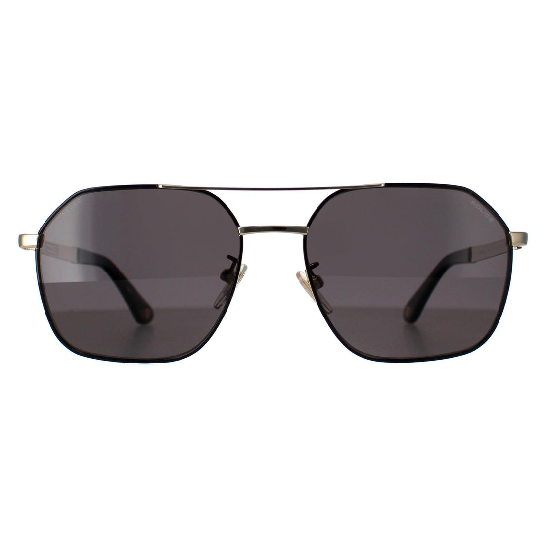 Police Sunglasses SPLC34 301P Gold Black Smoke Polarized