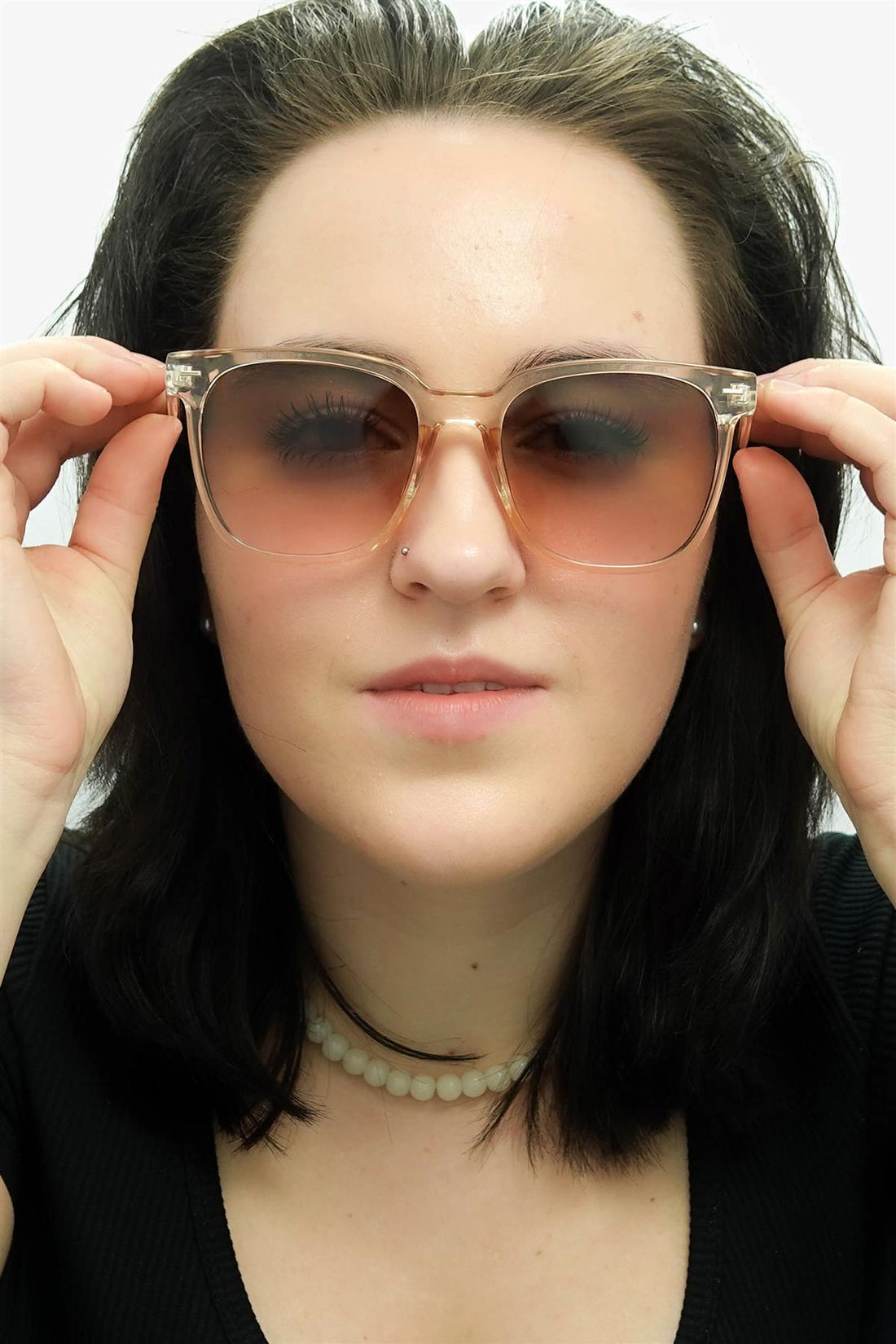 Calvin Klein Sunglasses CK20519S 270 Crystal Beige Brown Brown Gradient