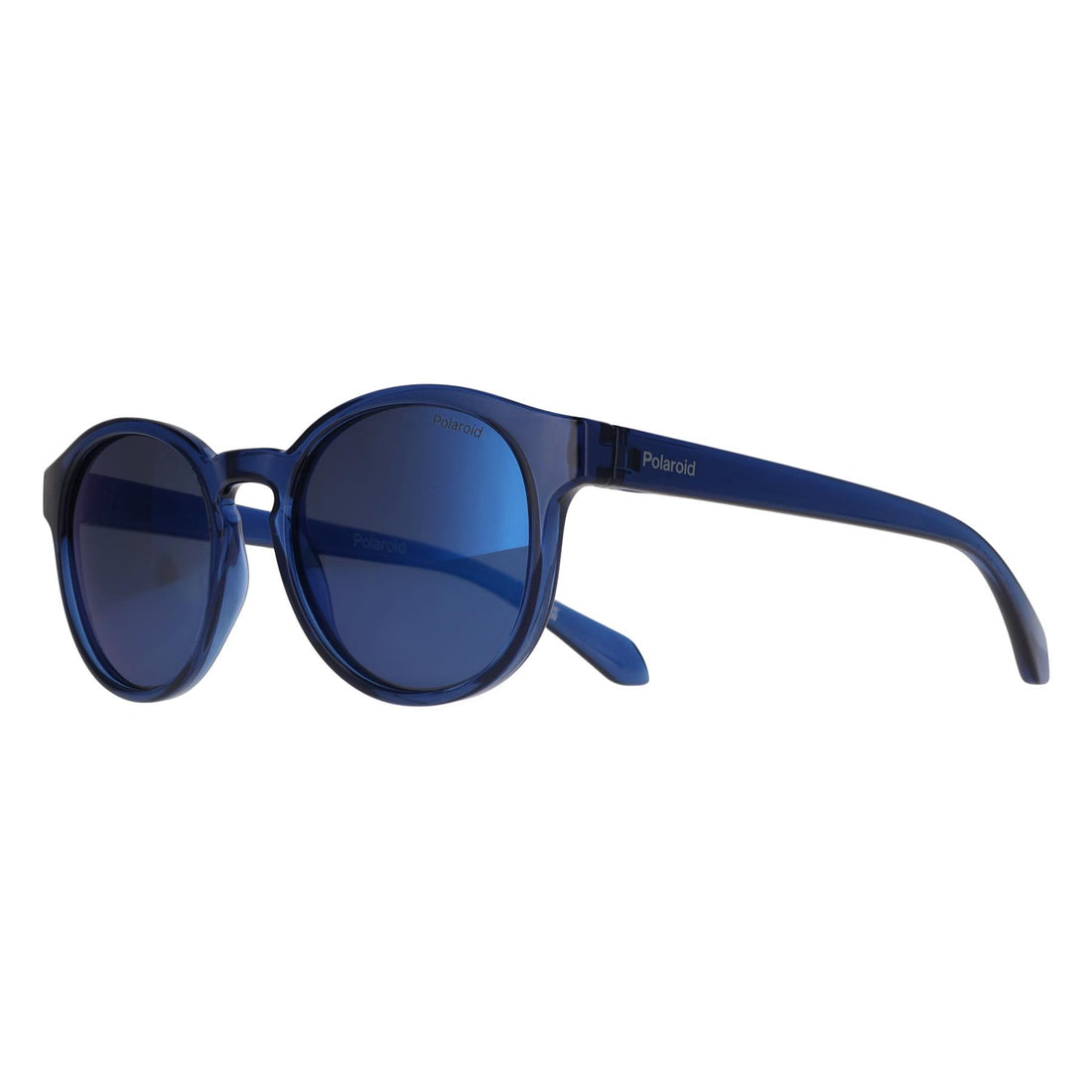 Polaroid Kids Sunglasses PLD 8075/S PJP 5X Transparent Blue Blue Mirror Polarized