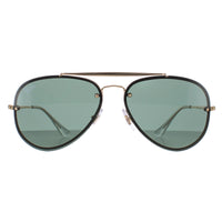 Ray-Ban Sunglasses Blaze Aviator 3584N 905071 Gold Dark Green 58mm