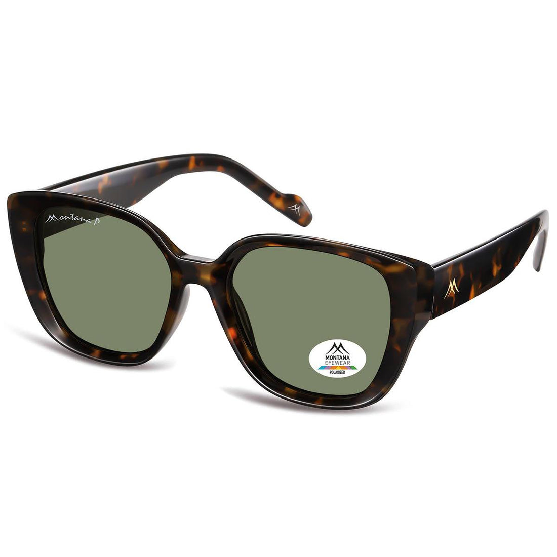 Montana Sunglasses MP180 C Shiny Dark Turtle Green Polarized