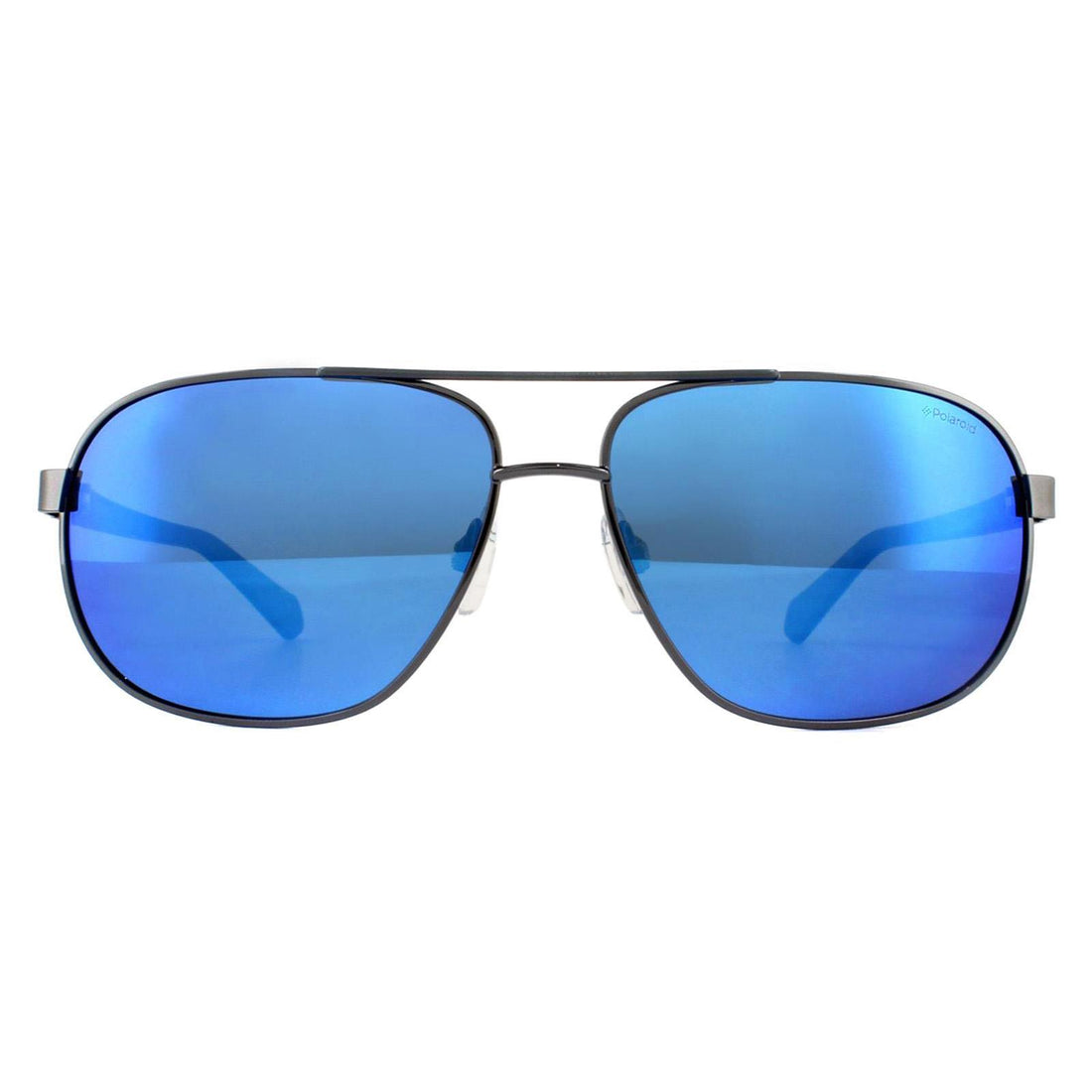 Polaroid Sunglasses PLD 2059/S KJ1 5X Dark Ruthenium Grey Blue Mirror Polarized