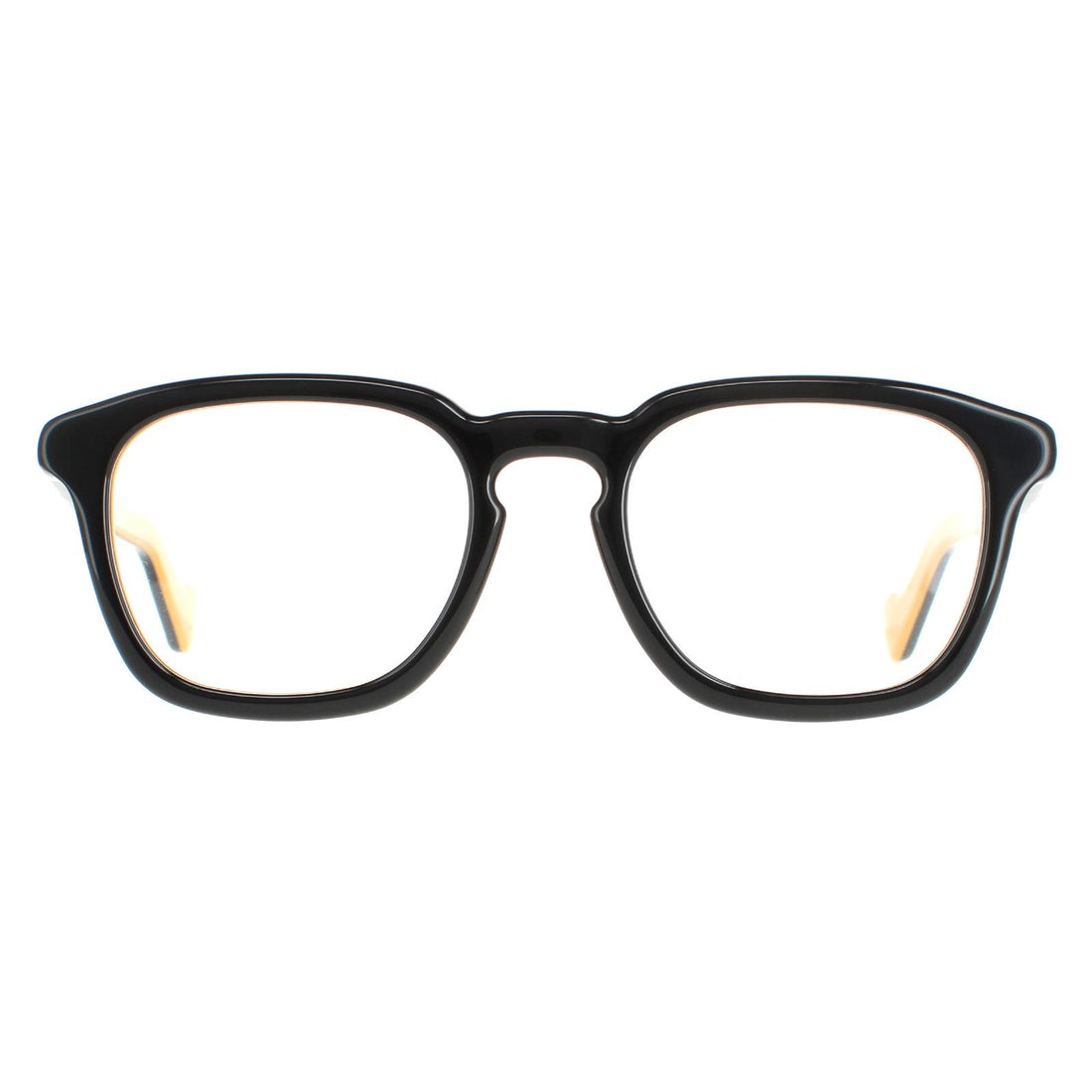 Moncler ML5042 Glasses Frames Black and Ochre