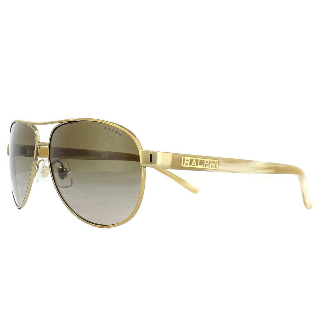 Ralph by Ralph Lauren Sunglasses 4004 101/13 Gold Cream Brown Gradient