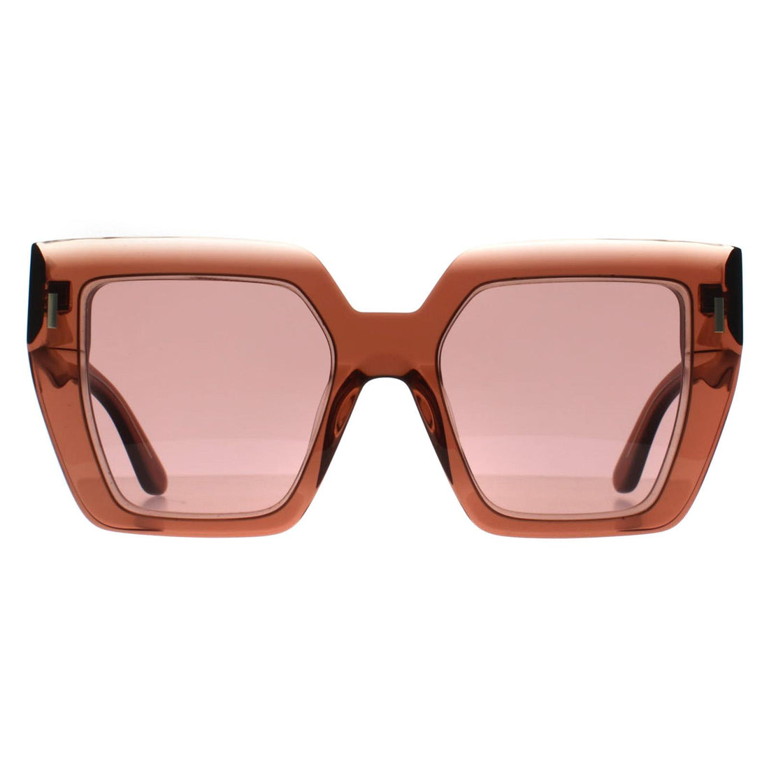Calvin Klein Sunglasses CK23502S 601 Transparent Dark Brown Burgundy