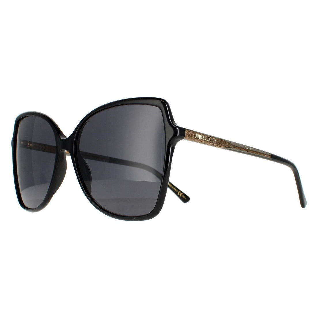 Jimmy Choo Sunglasses FEDE/S 807 IR Black Grey Blue