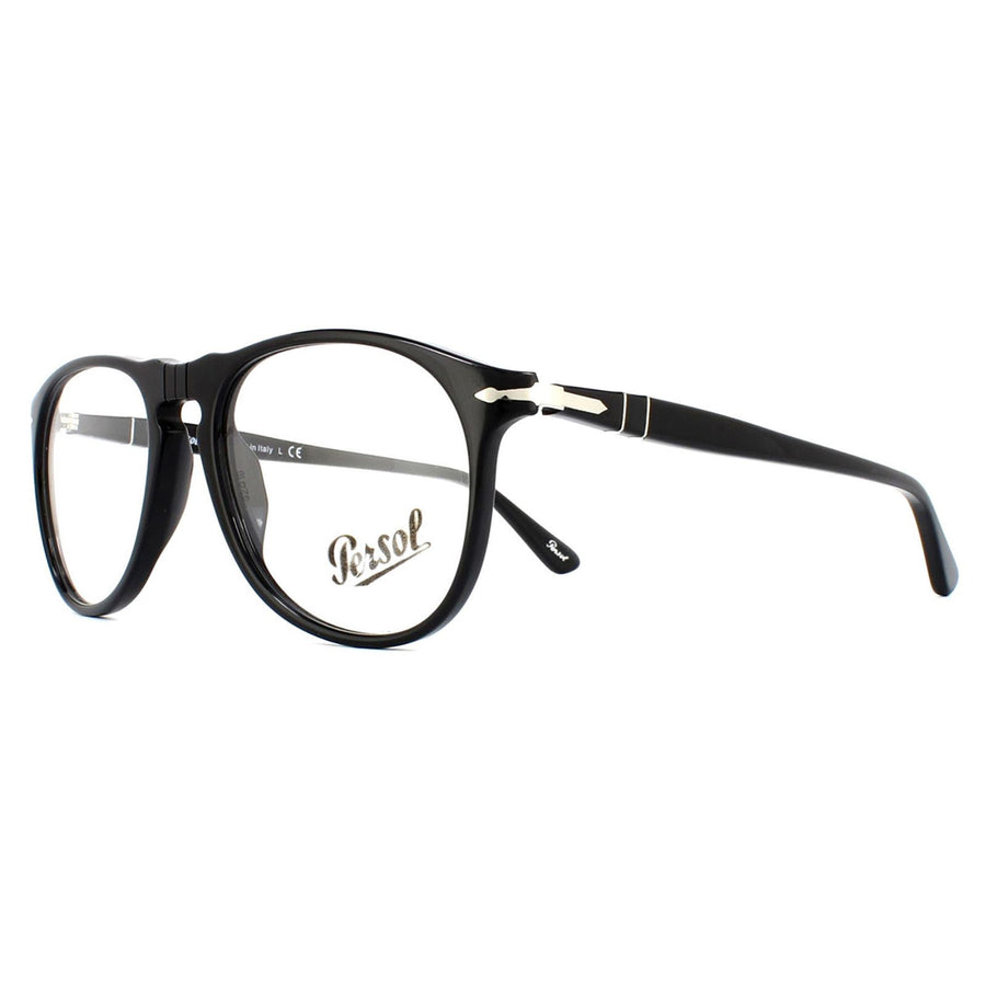 Persol Glasses Frames 9649V 95 Black Mens Womens 50mm