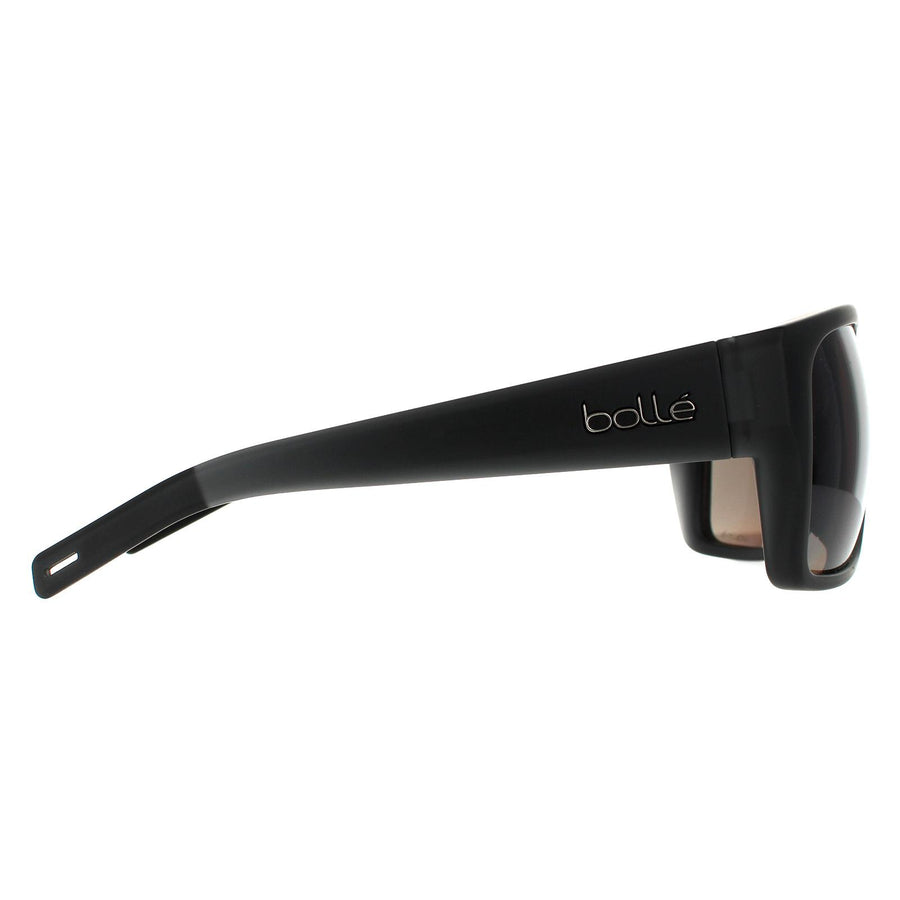Bolle Sunglasses Falco BS019001 Matte Crystal Black Volt+ Gun Polarised