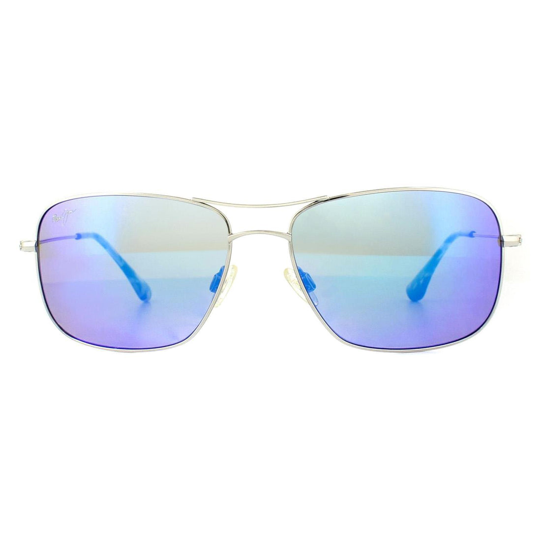Maui Jim Sunglasses Wiki Wiki B246-17 Silver Blue Hawaii