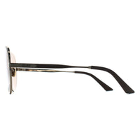 Quay Sunglasses Open Tab 76809 Gold Doe Tan
